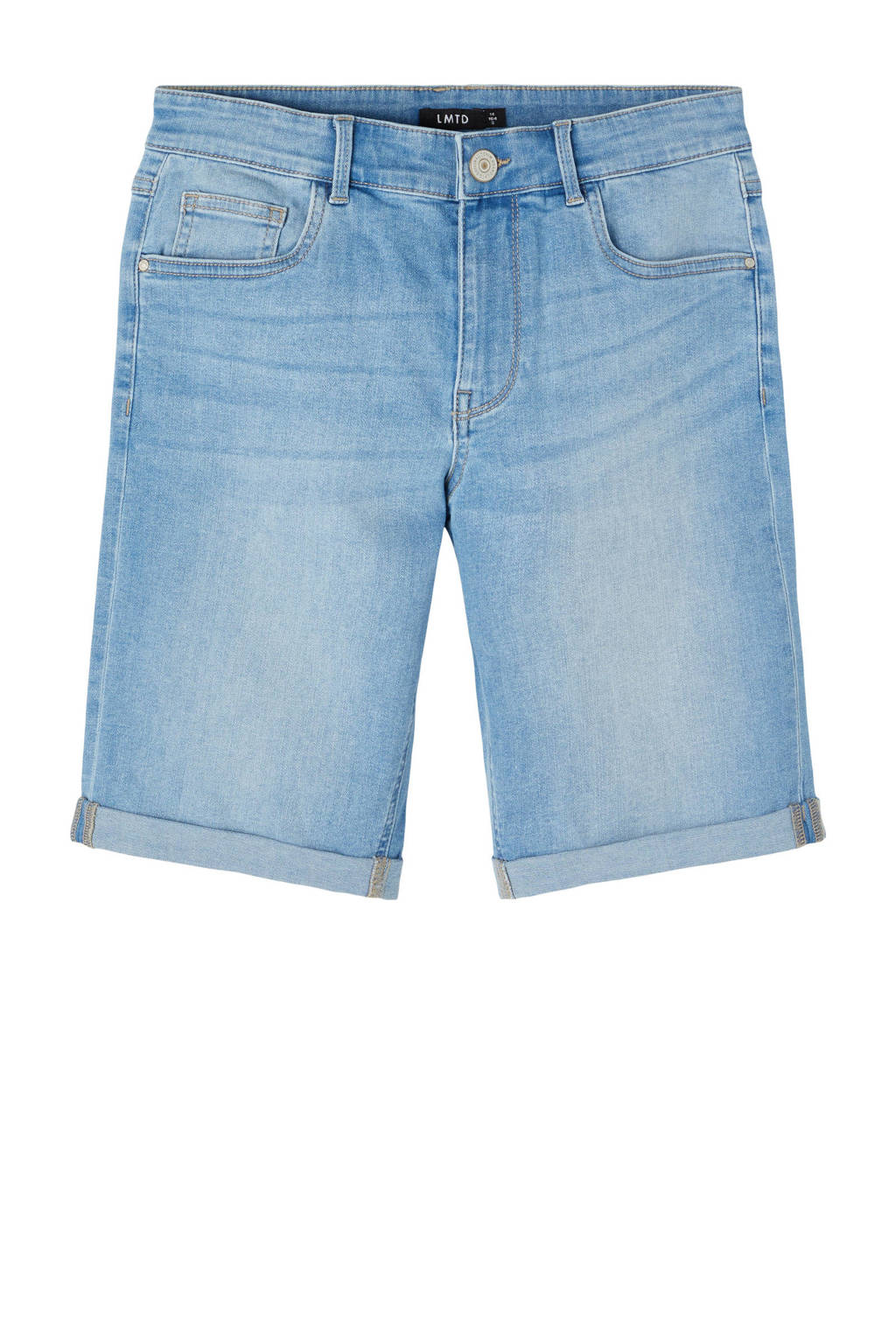 LMTD regular fit jeans bermuda NLMTOMO light denim