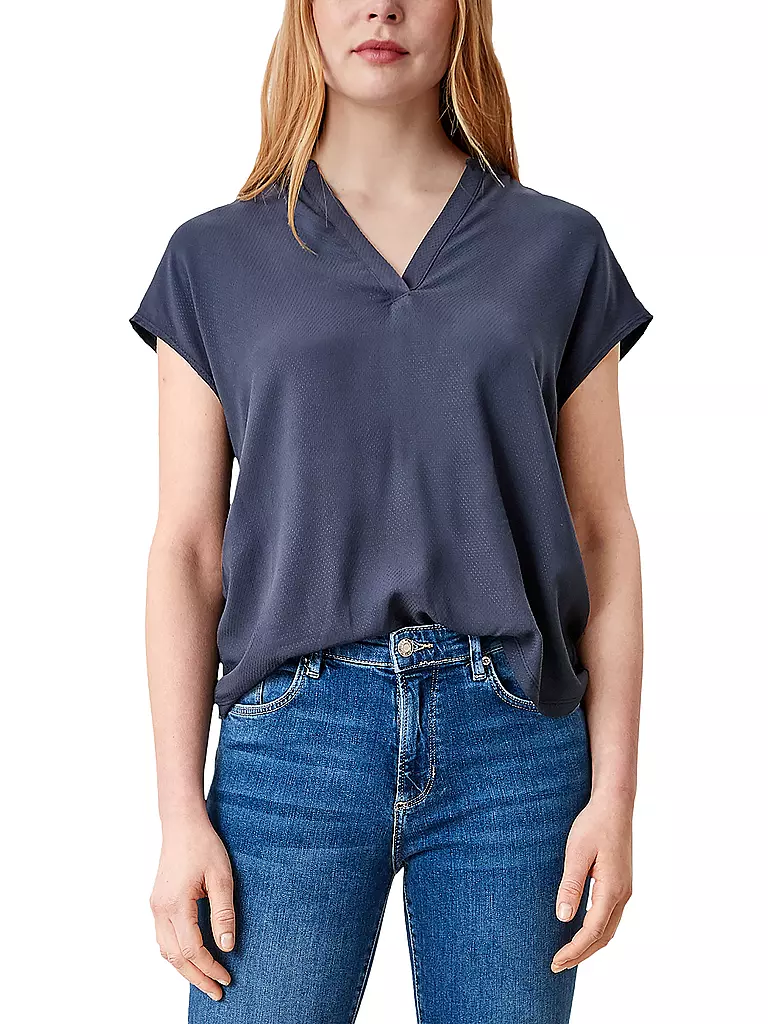 S.OLIVER Blusenshirt blau