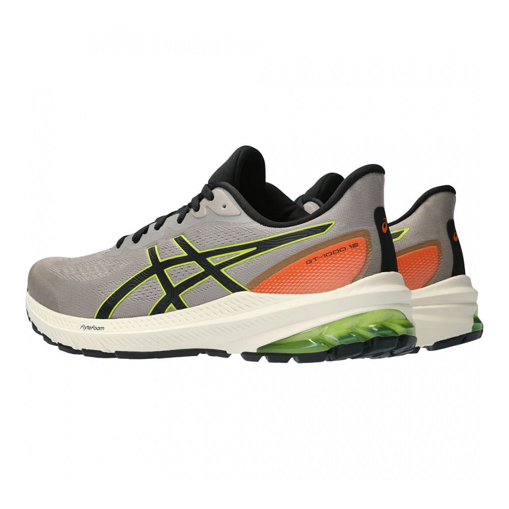 Asics GT-1000 12 TR - Chaussures running Homme nature bathing/neon lime