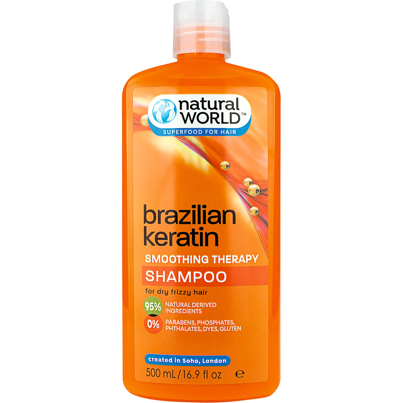 Natural World Shampoo Brazilian Keratin 500 ml