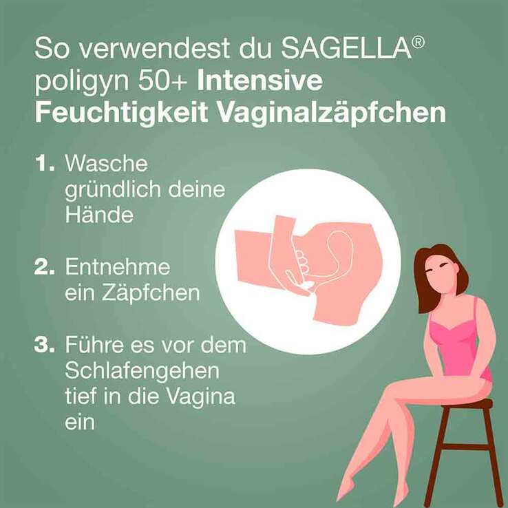 Sagella poligyn 50 + intensive Feuchtigkeit Ovula, 10 St