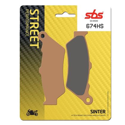 Plaquettes de freins SBS 674HS Sinter Métal Fritté avant