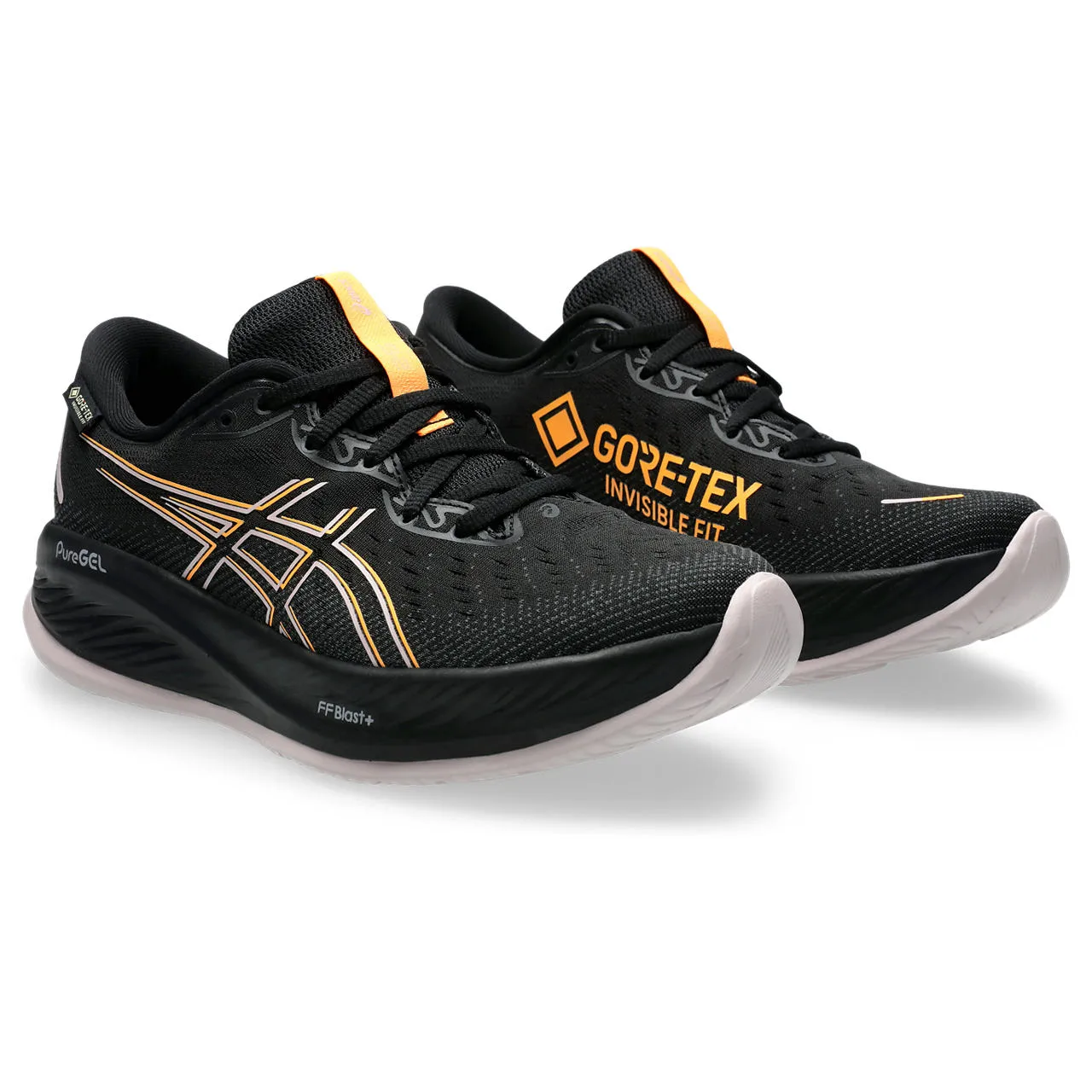 Asics Womens Gel-Cumulus 26 Gore-tex Black/Stadium Orange