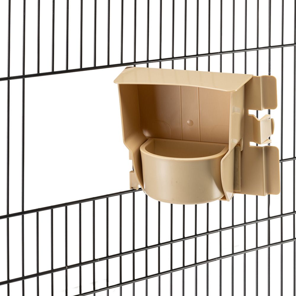 Cage à oiseaux perruches et calopsites greta avec dessus qui s'ouvre, accessoires inclus