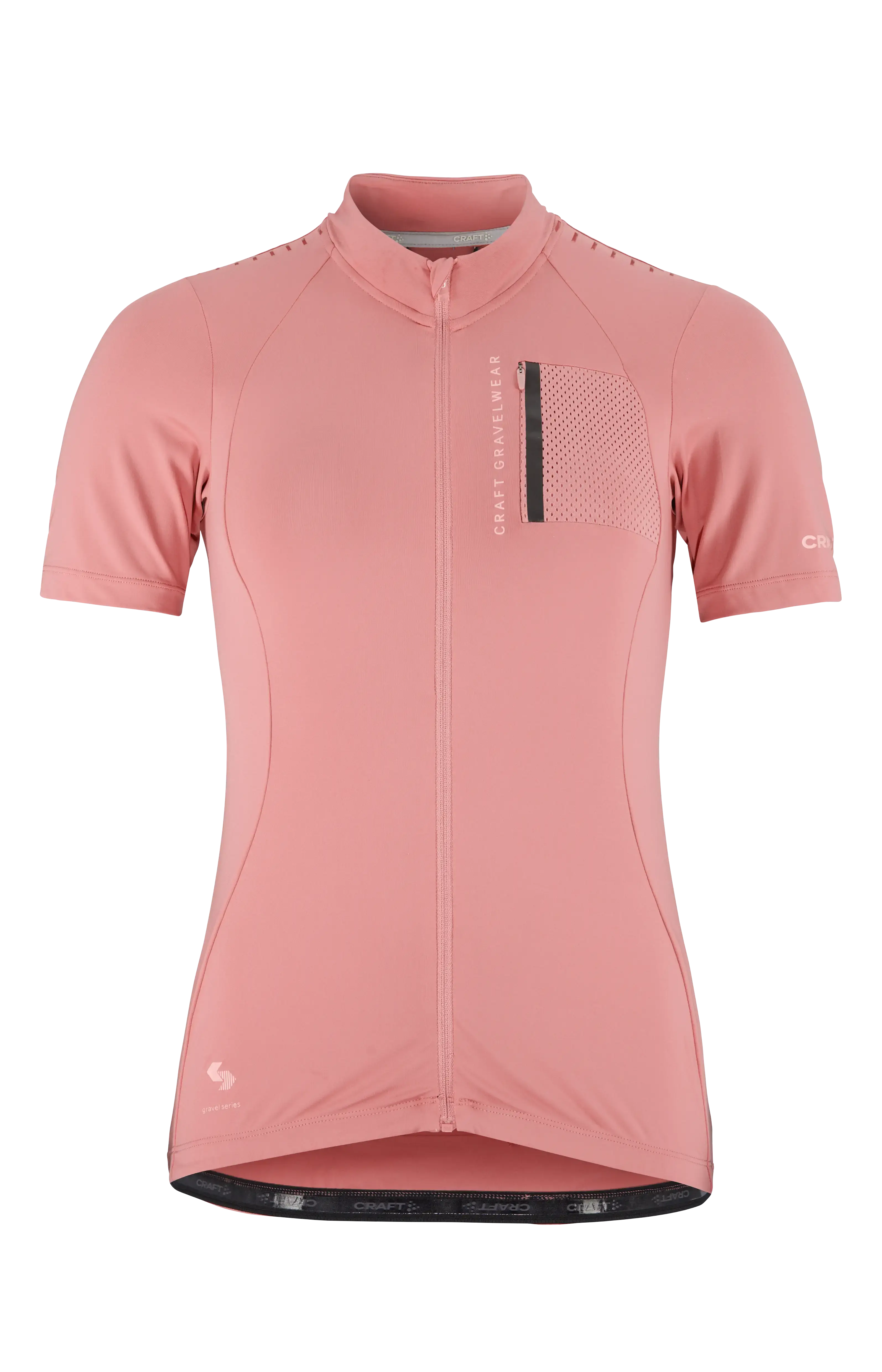 Craft ADV Gravel Fietsshirt Korte Mouwen Roze Dames