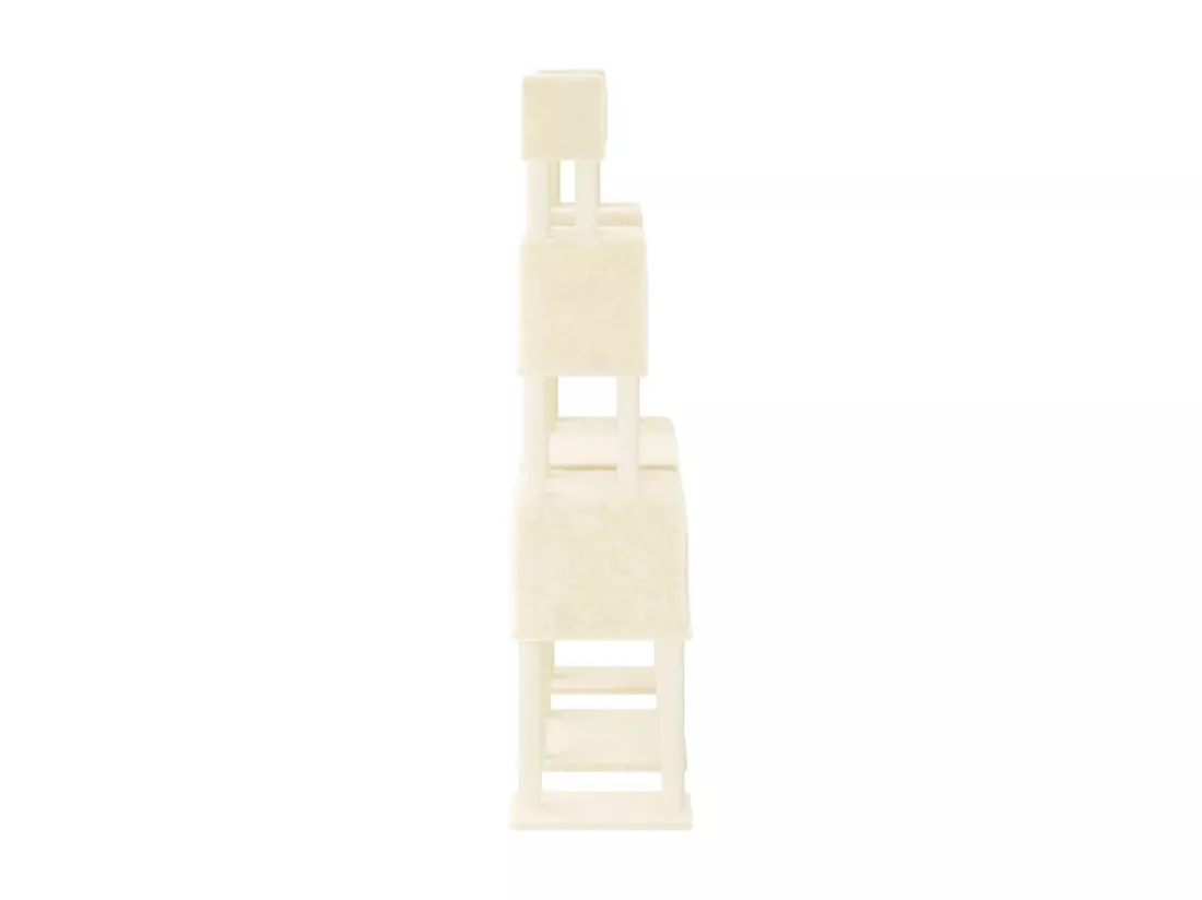 Arbre à chat avec griffoirs en sisal Crème 199 cm