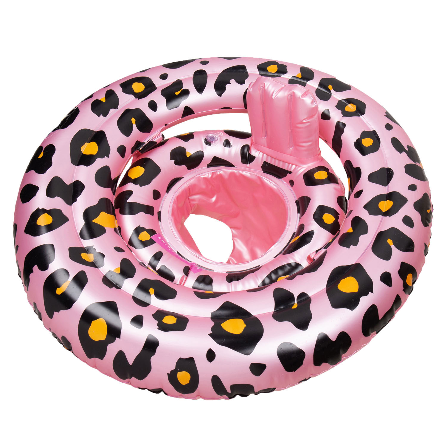 Swim Essentials Baby Zwemzitje Roze Luipaard, 0-1 jaar