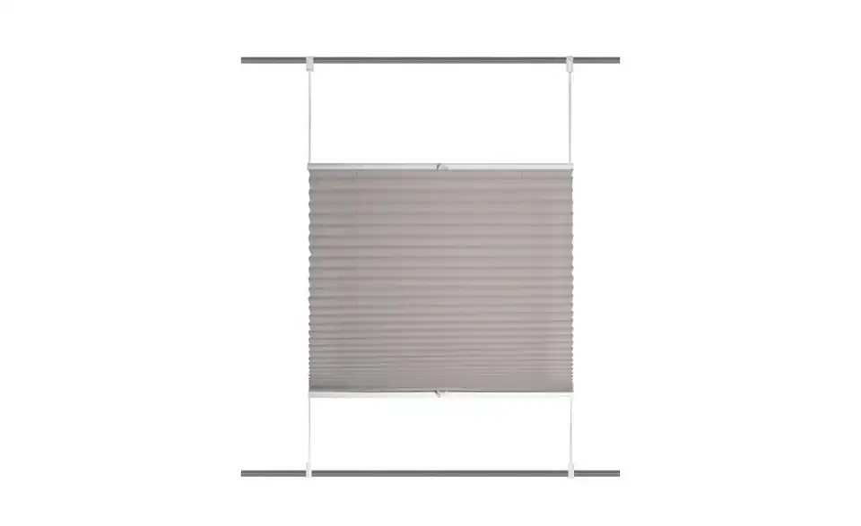 Plisseerollo Grau 130 cm 40 cm