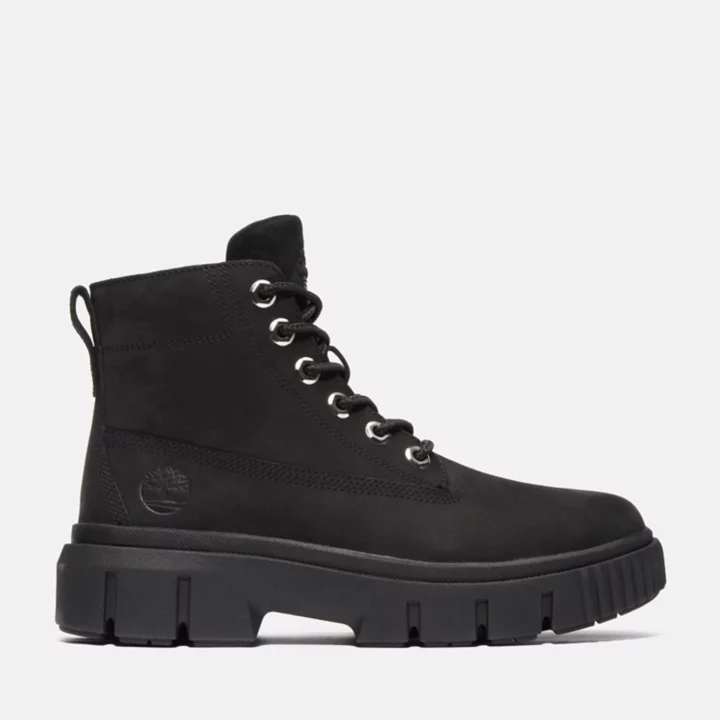 Bottine en cuir Greyfield pour femme en noir