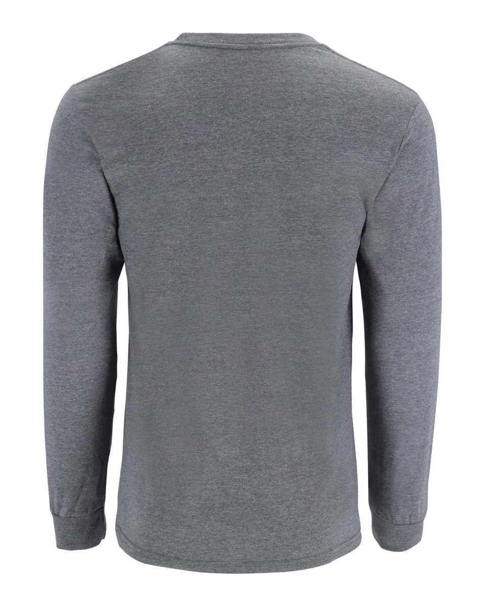 Simms Simms Logo Ls Shirt Jet Black