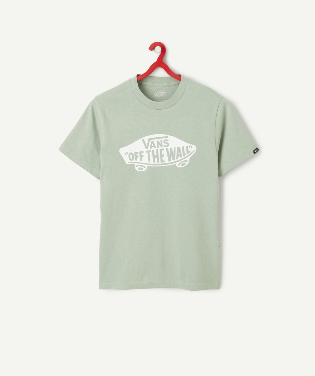 VANST-SHIRT GARÇON EN COTON VERT STYLE 76 SS AVEC LOGO
