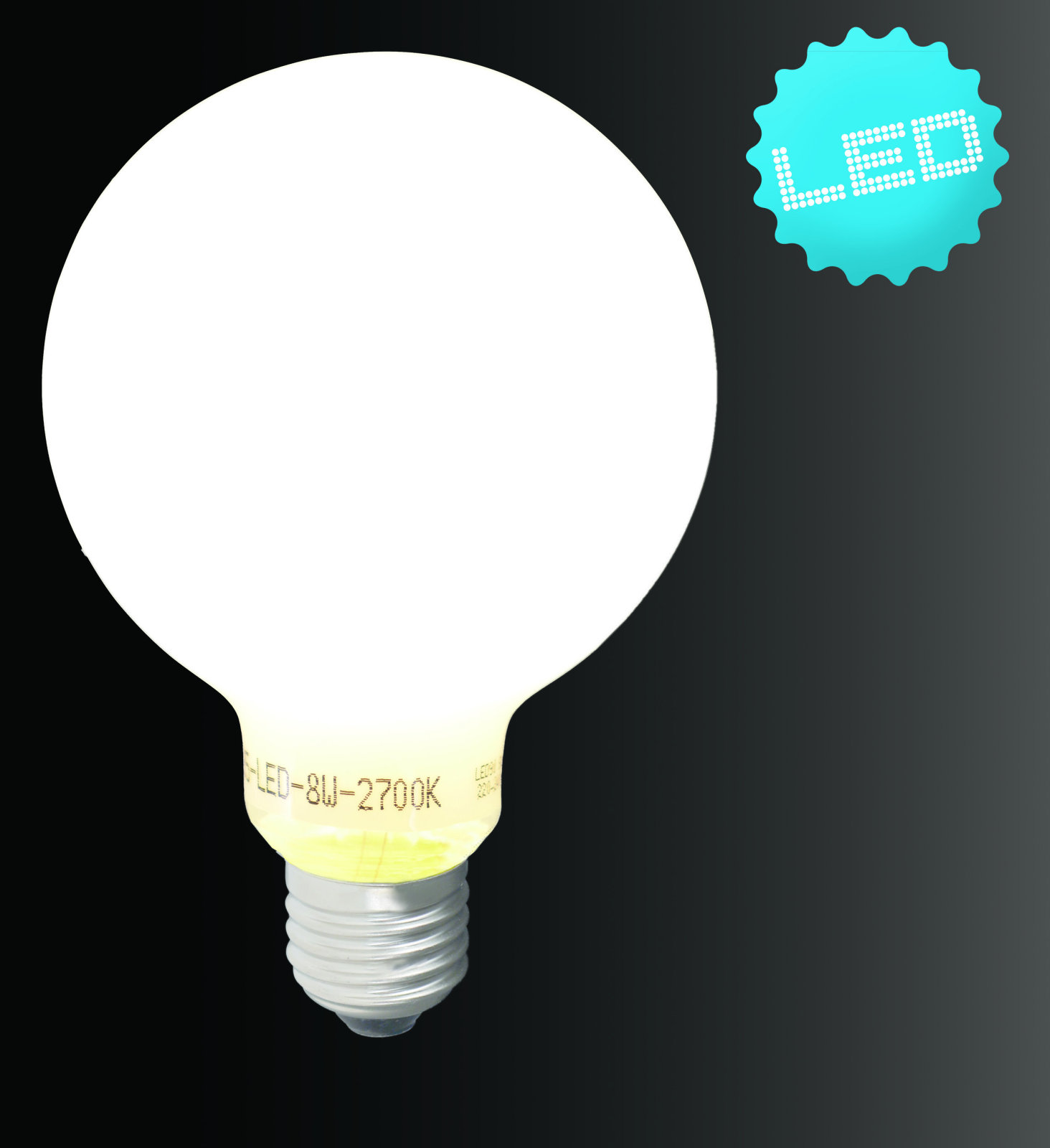 LED-Leuchtmittel - 8 Watt - E27 - warmweiß