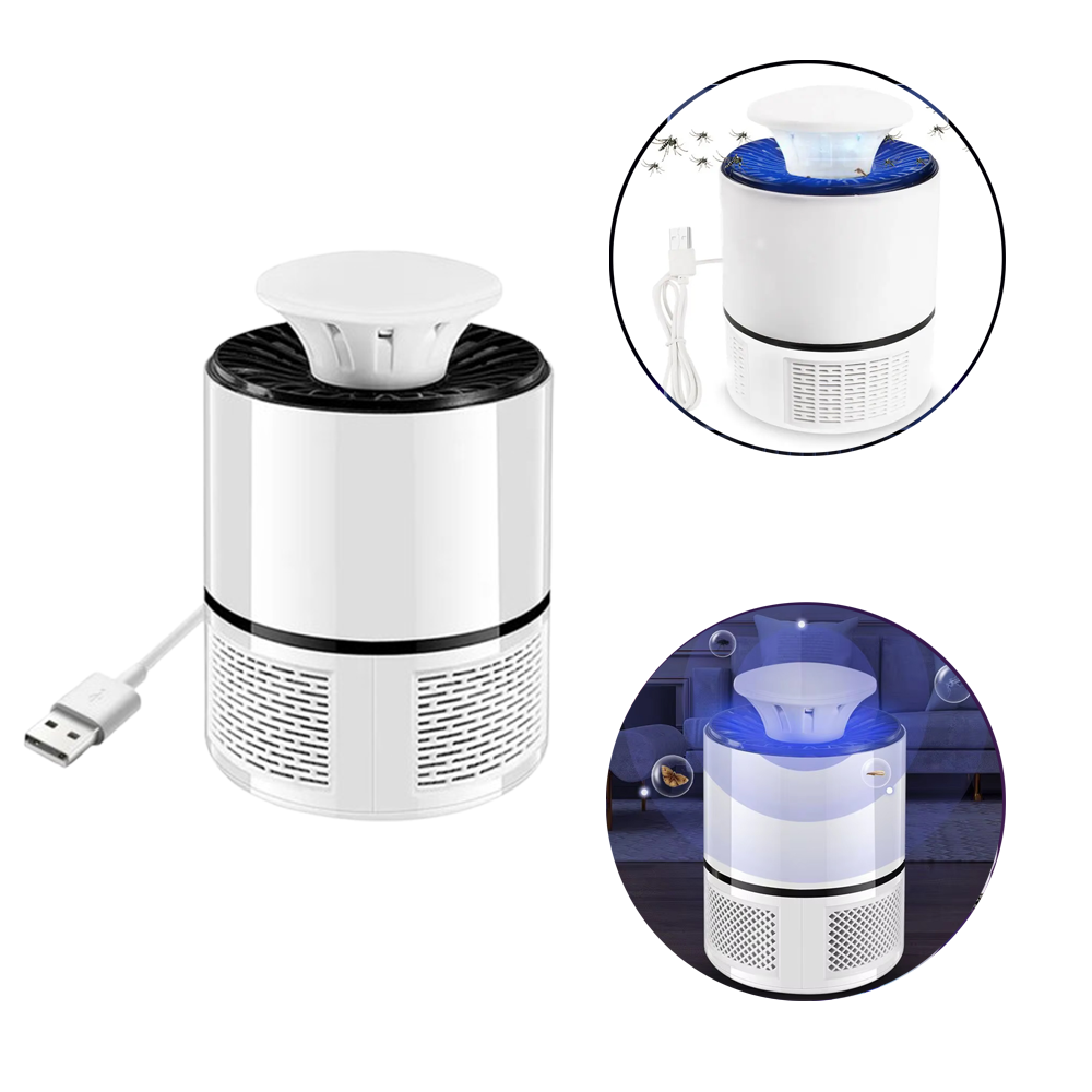 Elektrische USB Photokatalyse Anti Moskito Insekten Lampe Mücken Falle - Weiss