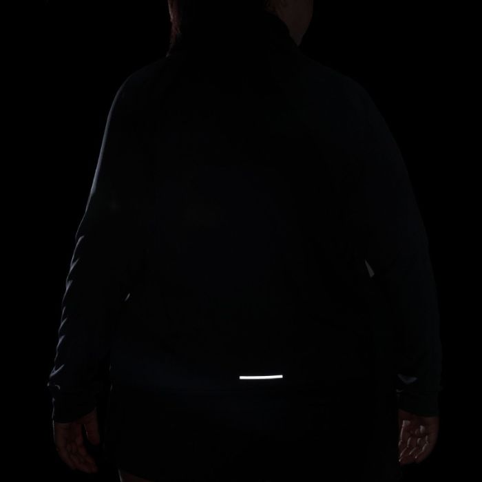 Nike Dame Mellemlag Dri-FIT Swoosh Half-Zip Mid Layer (Plus Size) Sort