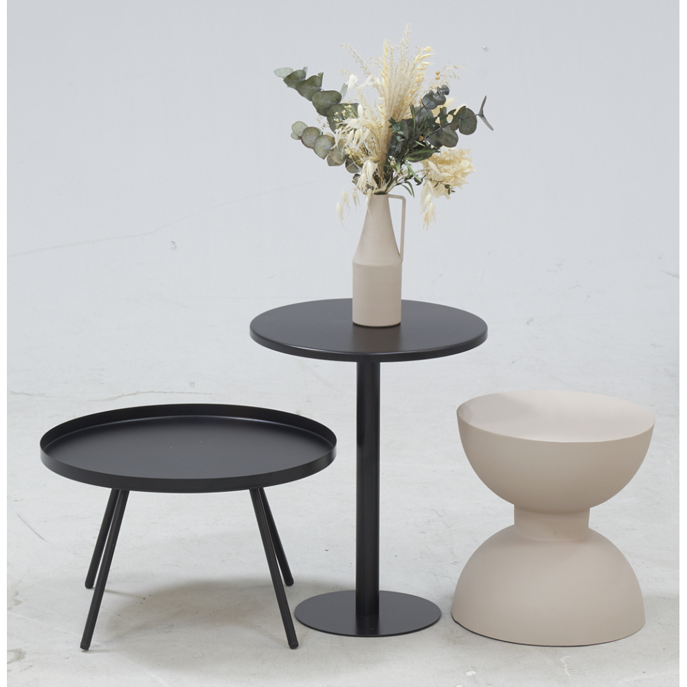 Table d'appoint en métal guéridon