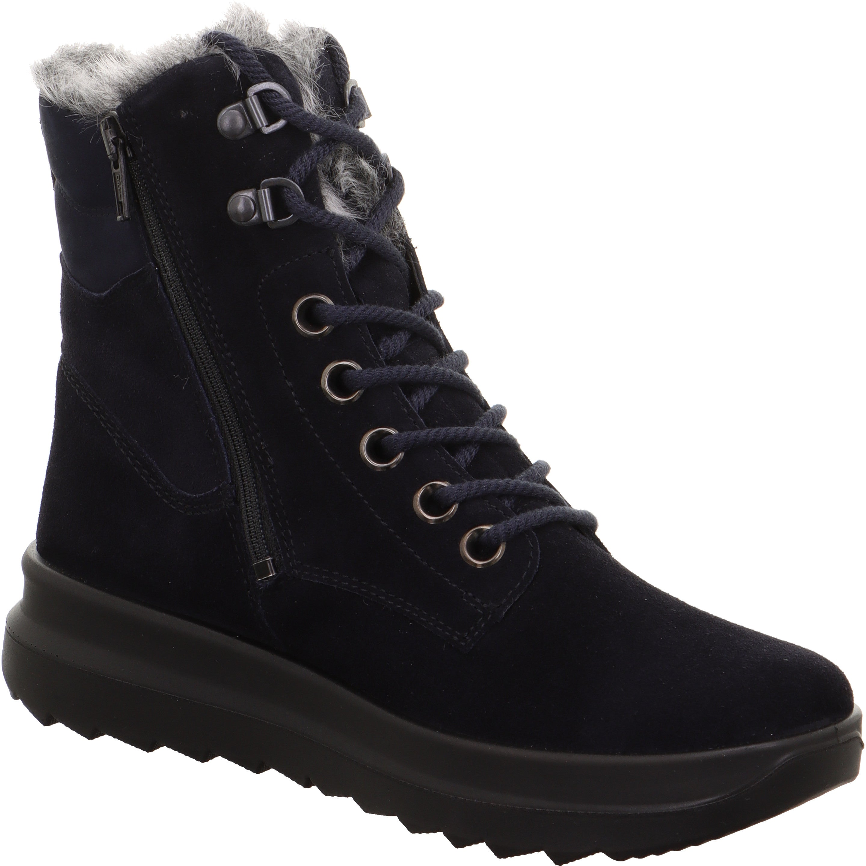legero DREAMER Damen  Schnürboots mit Reißverschluss - Farbe: Oceano - Größe: 5.5