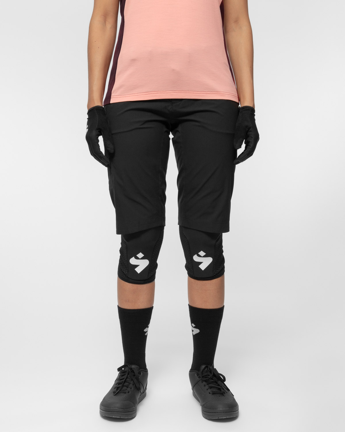 Hunter Slashed Shorts Dame Black