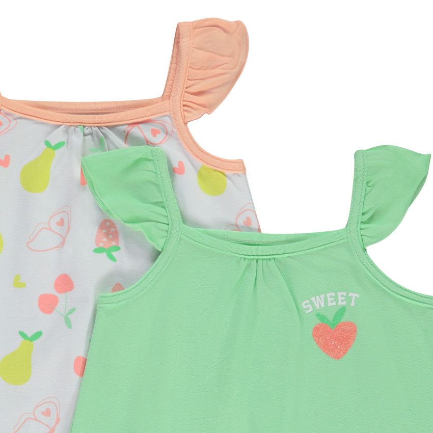 Lot de 4 combishorts fantaisie pour bébé fille - Blanc