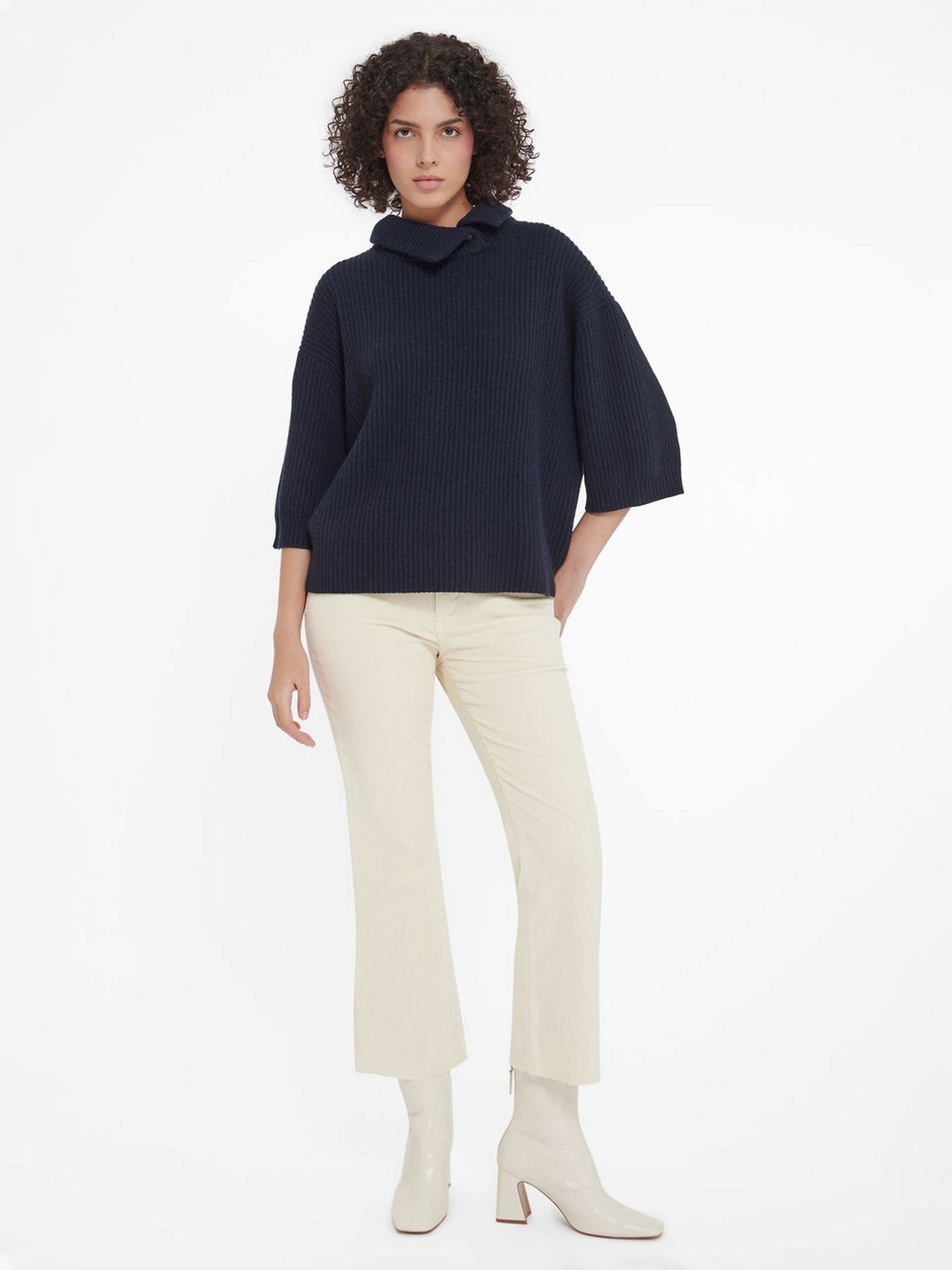 Poncho-Pullover aus Kaschmir