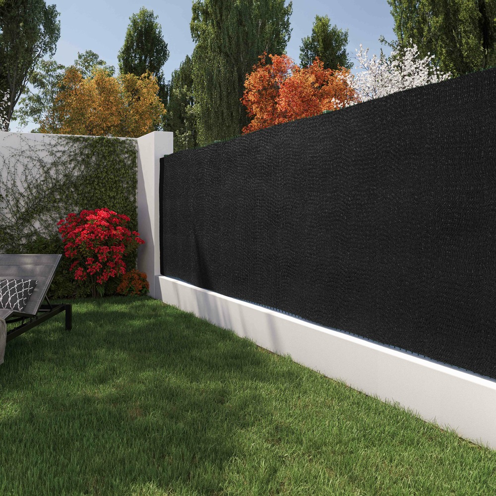 Brise-vue noir occultation 100% - 1,5m x 25m