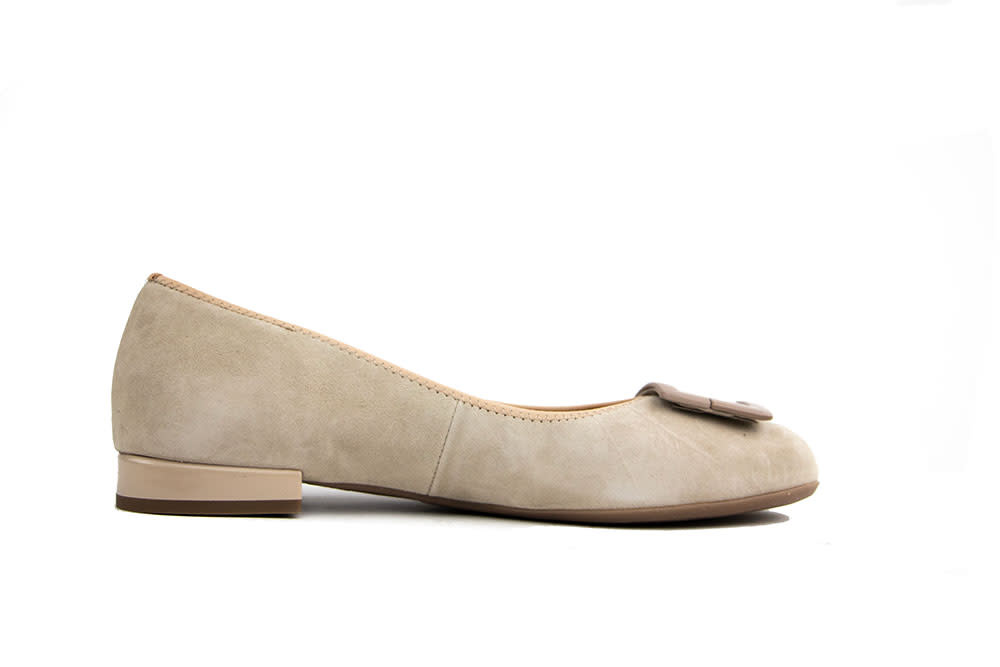 Ara Ballerina Sand Suede