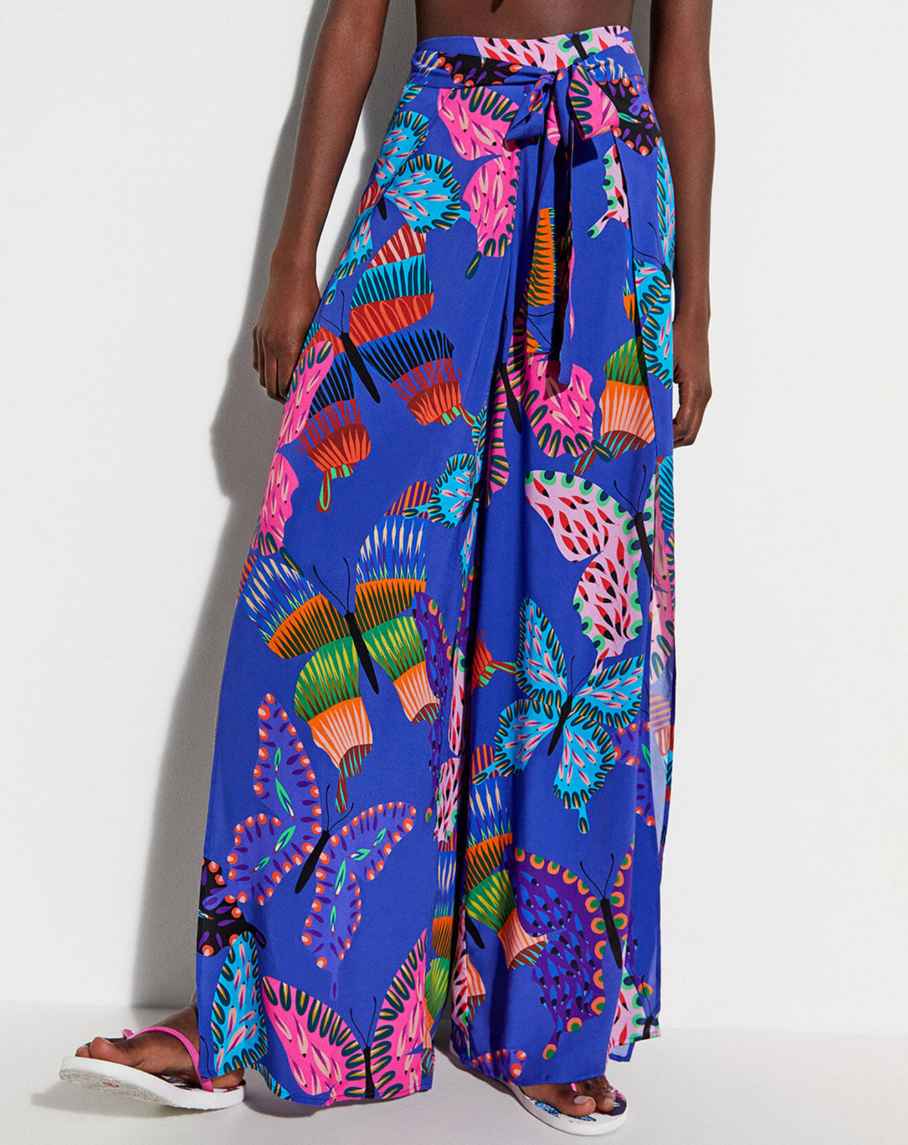 Desigual Pantalon Hajar bleu klein
