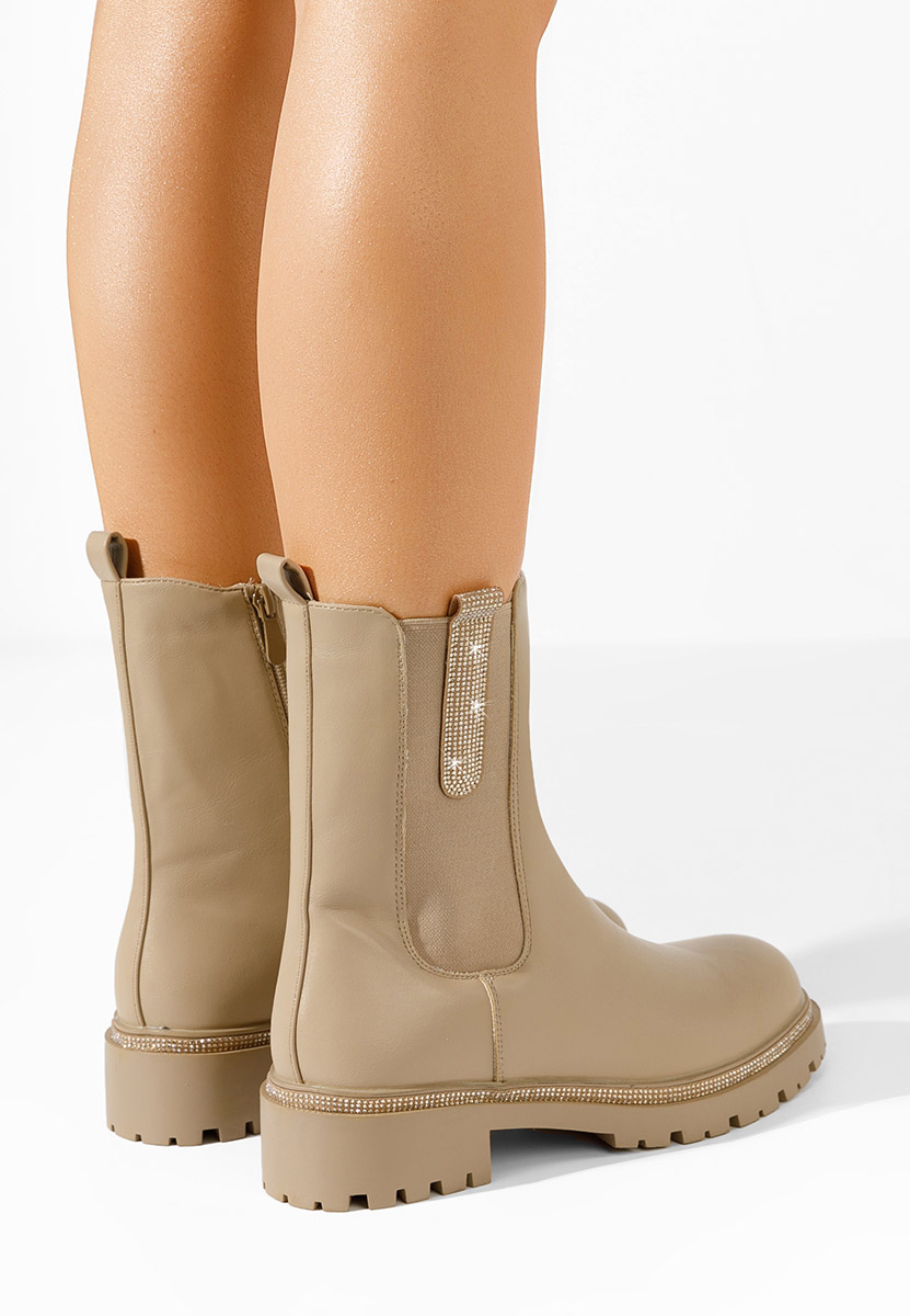 Bottines chelsea femme kaki Nellie