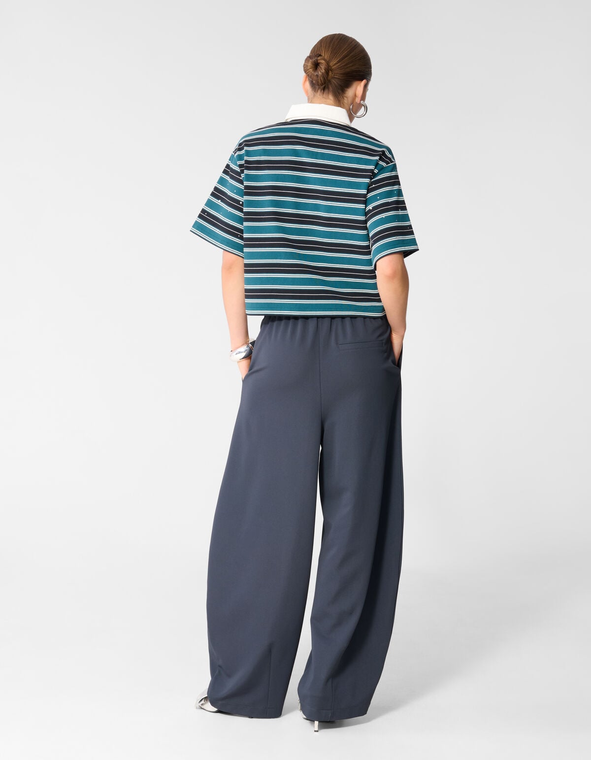 Barrel Fit Jogger Donkerblauw