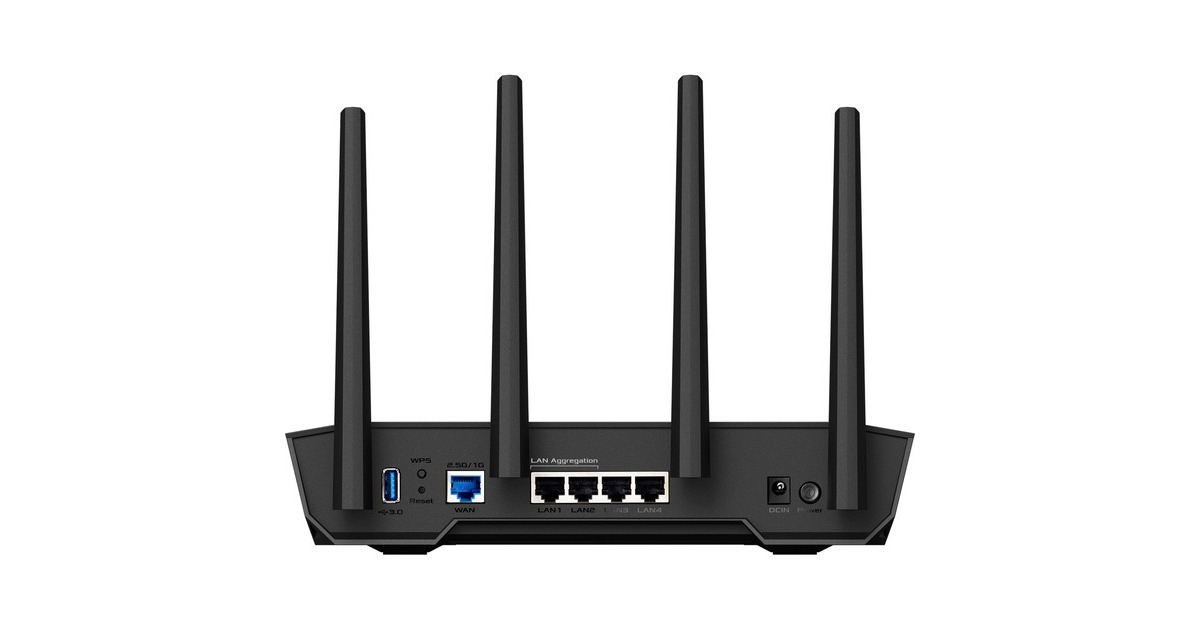 ASUSTUF Gaming AX4200 dual-band WiFi 6 Gaming Router mesh router  (Zwart/oranje, Wi-Fi 6, 2.5 Gb-Lan, AiMesh)