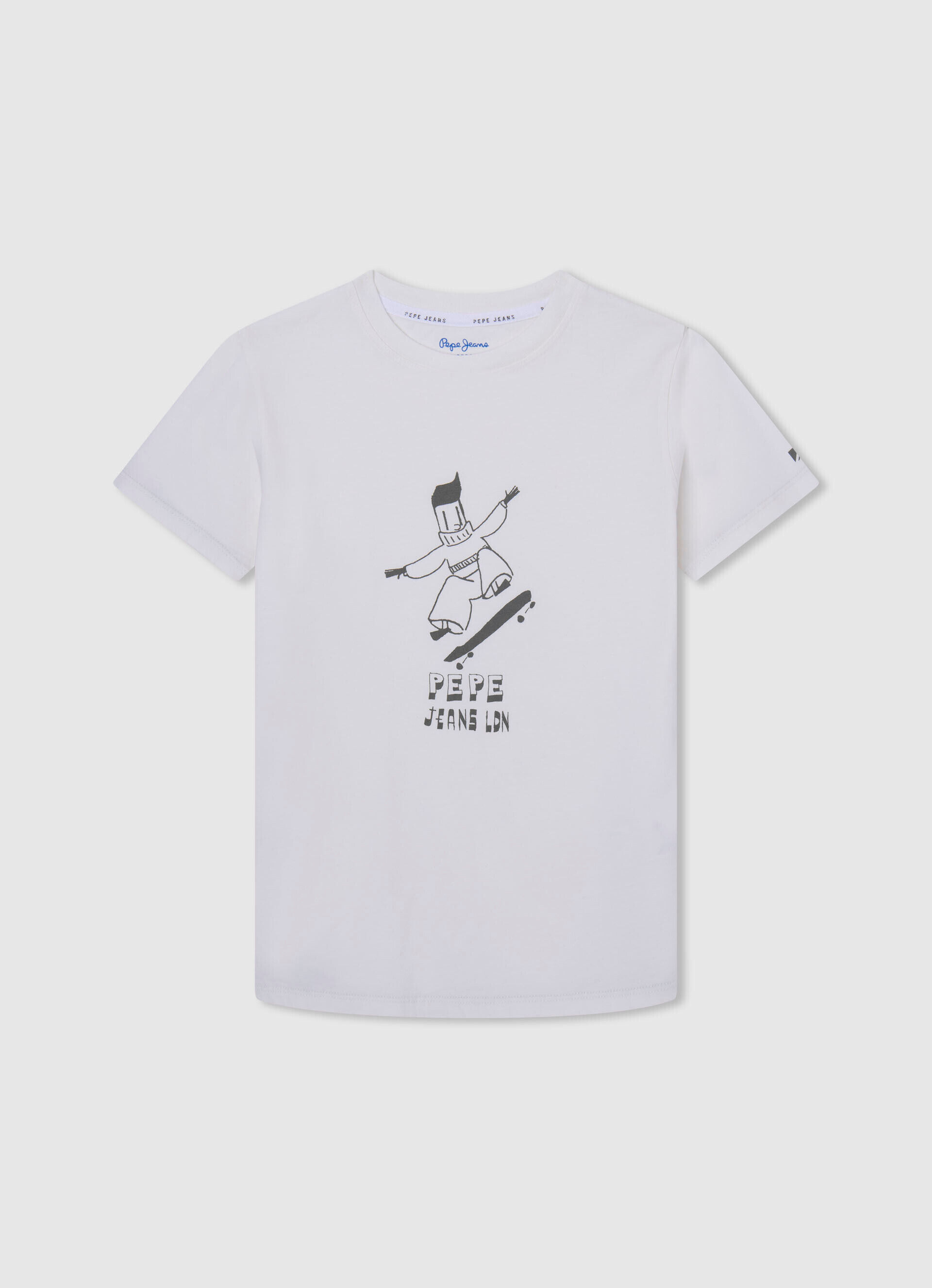 CAMISETA COM ESTAMPA GRÁFICA - branco-sujo