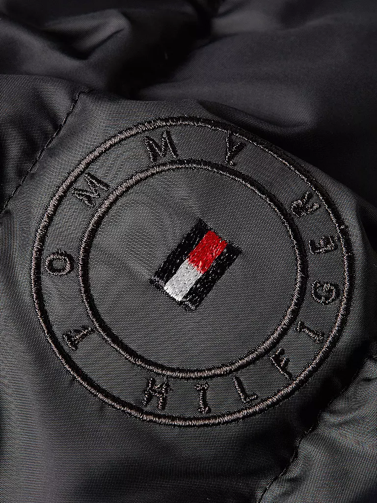 TOMMY HILFIGER Daunensteppmantel  schwarz