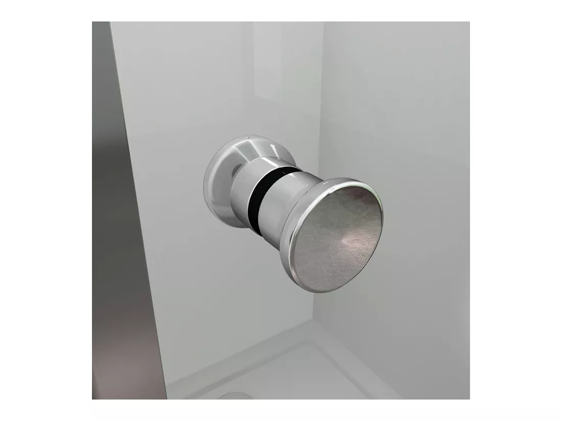 Porte de douche 80x185cm, porte de douche pliante en verre securit clair installation en niche