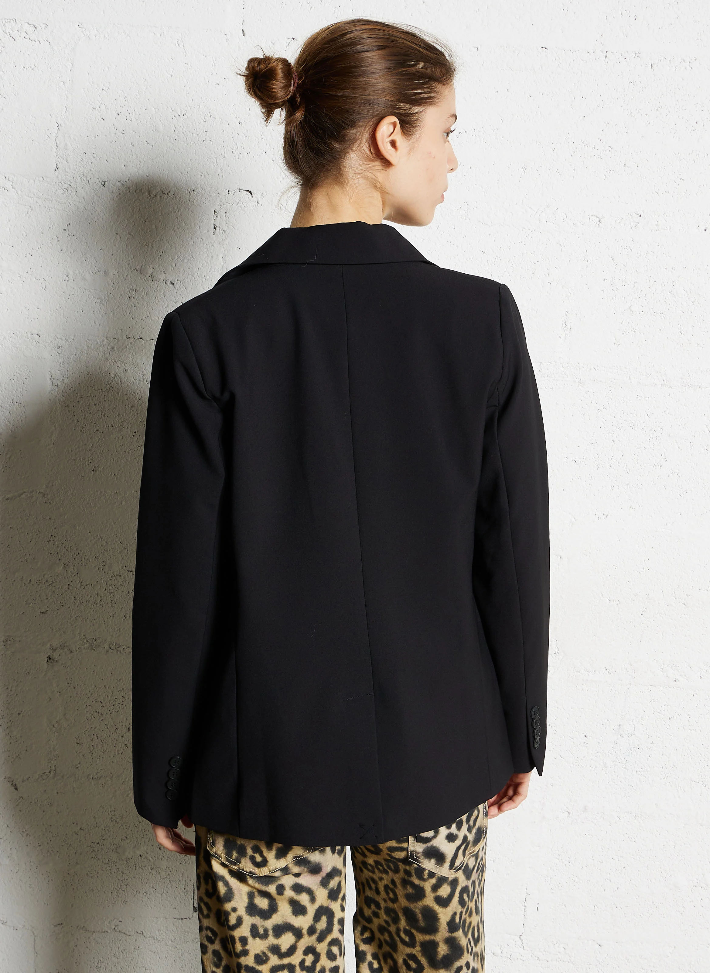 VEDELINE - Veste de tailleur droite | Noir