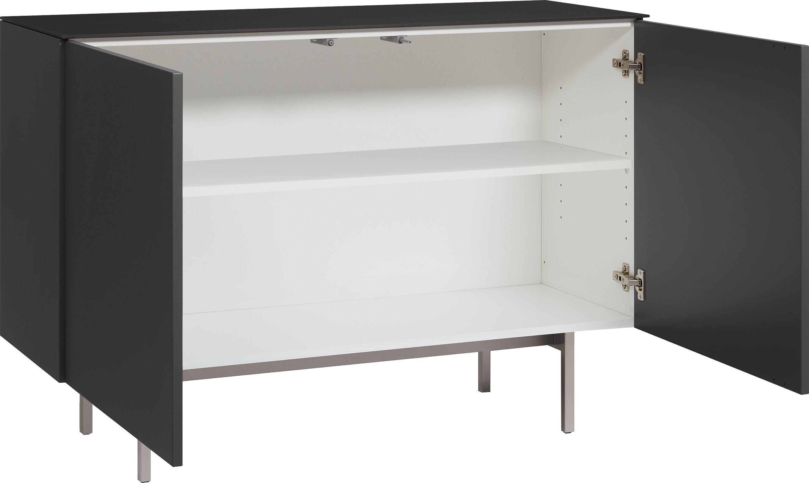 TILL Sideboard - Schwarzgrau / B: 112.0 cm x T: 41.0 cm x H: 78.3 cm