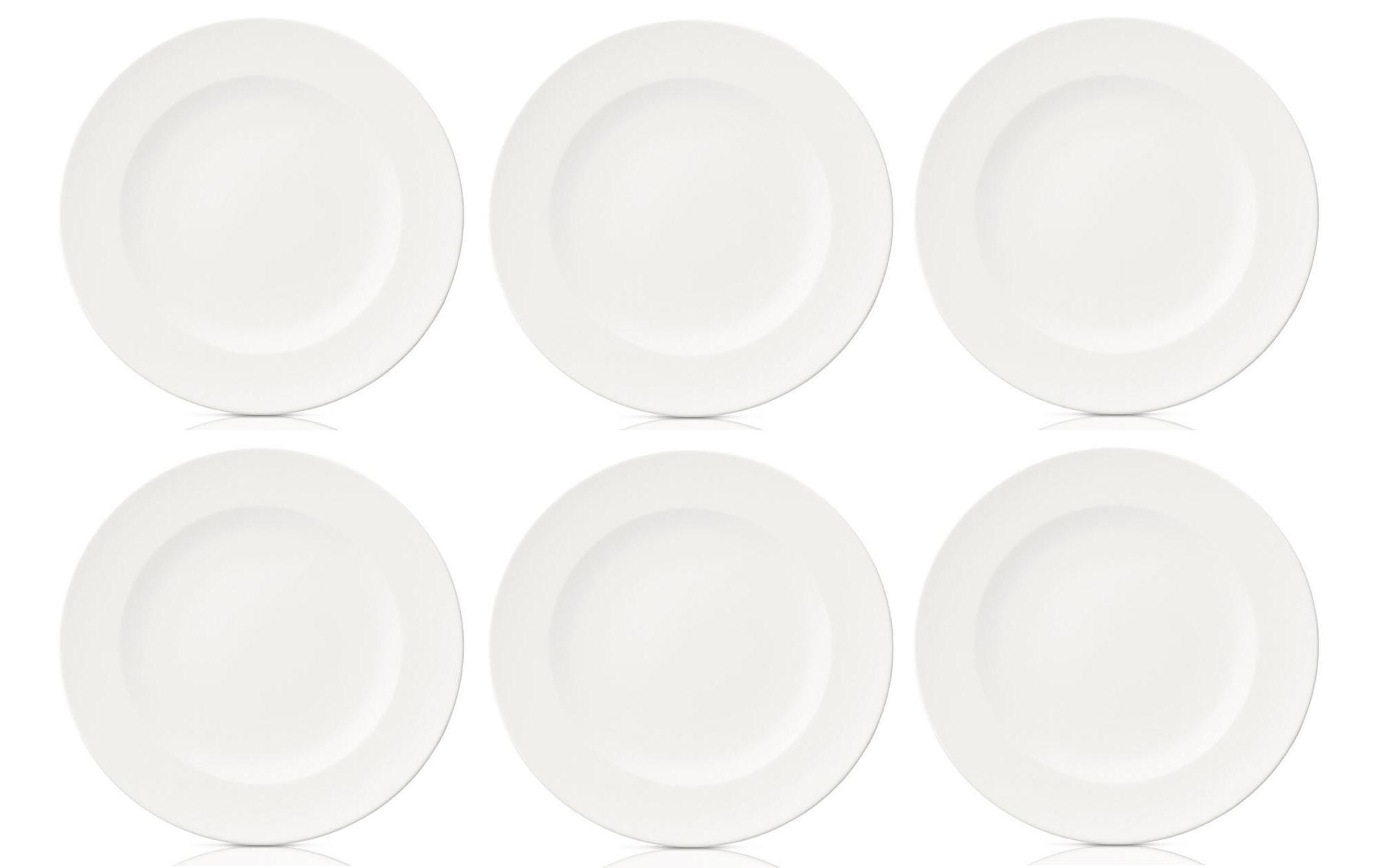 Speiseteller For Me Ø 27 cm, 6 Stück, Weiss<br>Porzellanteller Set