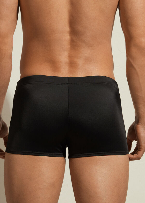 Calções de banho masculinos estilo boxer Panamá