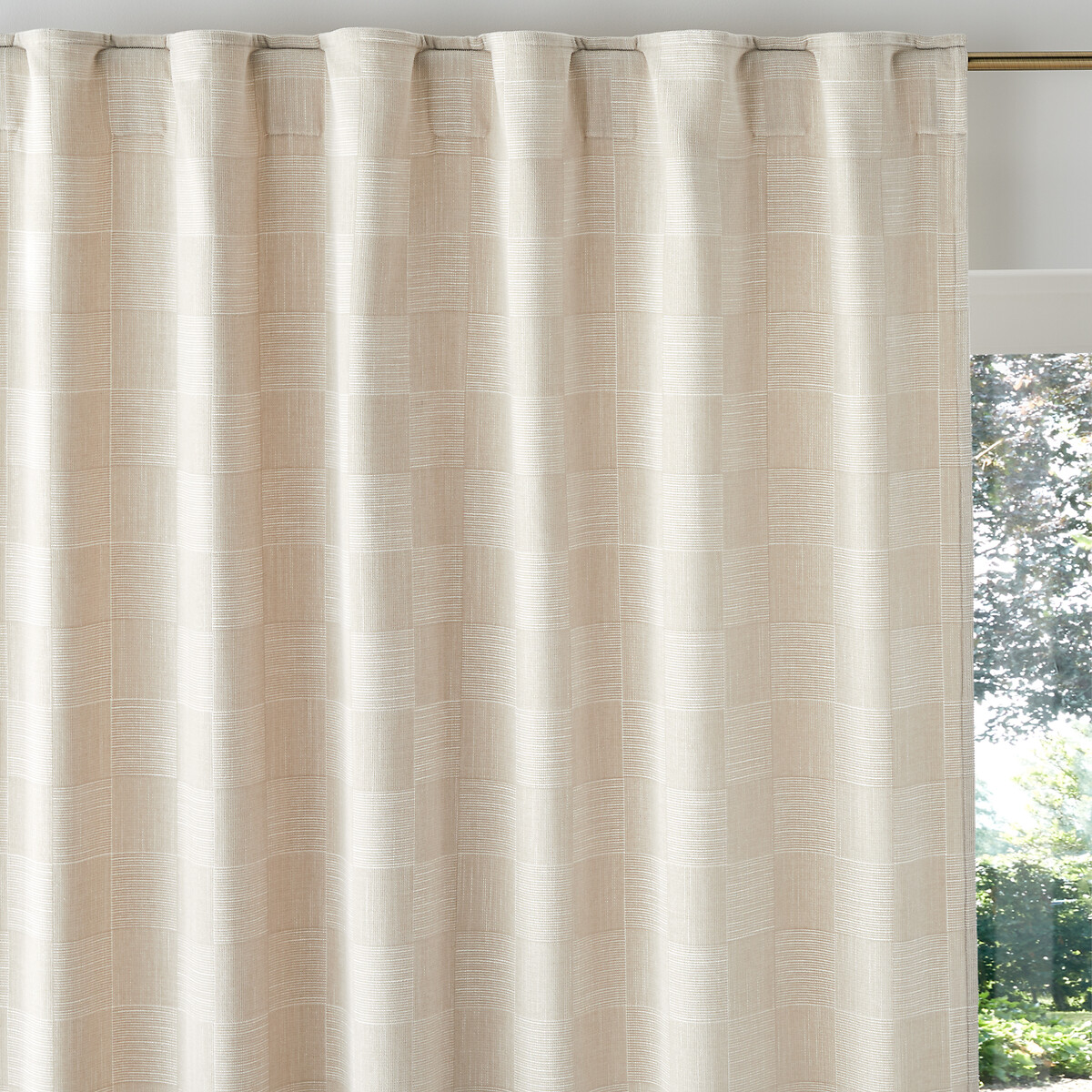 LA REDOUTE INTERIEURS<br>Cortina jacquard efeito chenille, Domeo