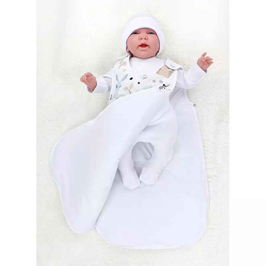 TupTam Baby Ganzjahres Schlafsack Wattiert beigeweiß