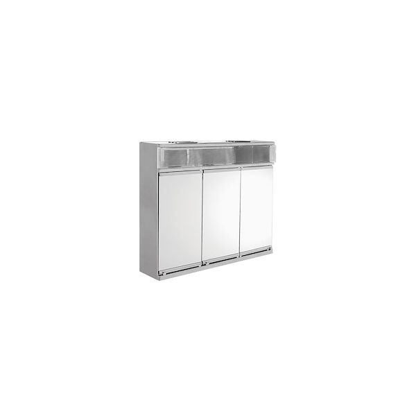 Móvel de WC Utilzas Armário com Espelho Inox 58X12X49CM - 15901844