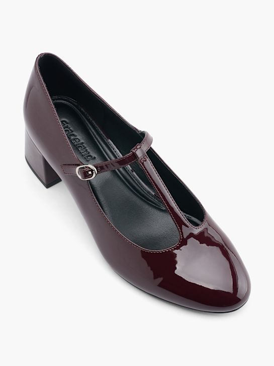 Graceland Spangenpumps Burgunder