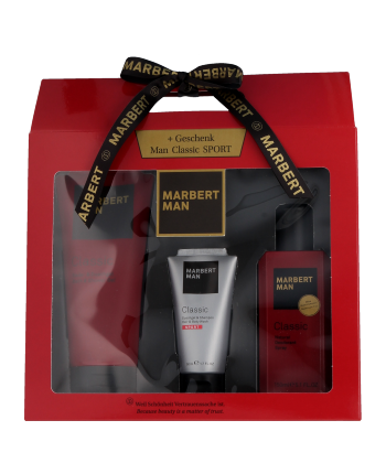 Marbert Man Classic Set mit 3x Pflege 200ml-150ml-50ml