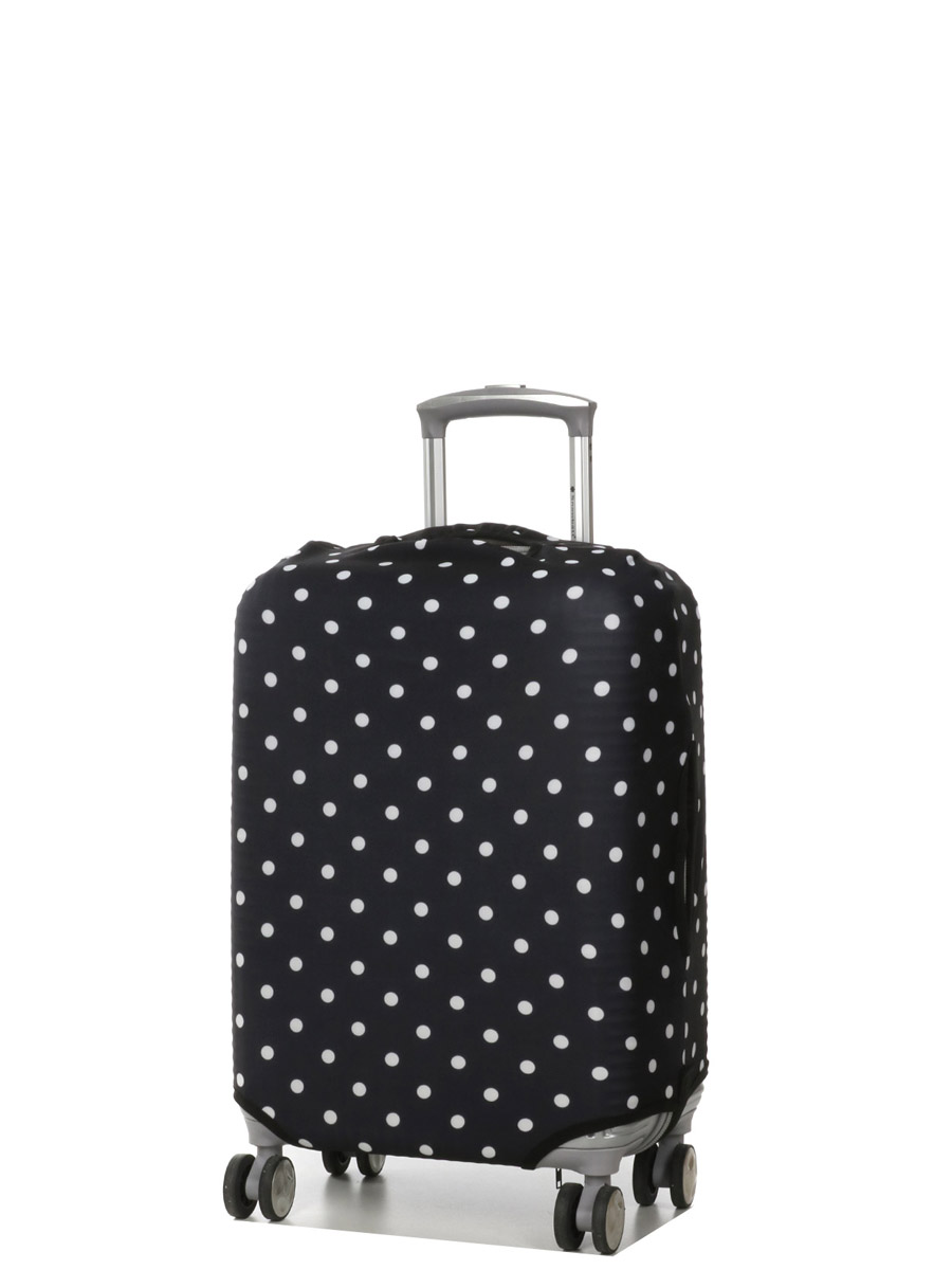 Housse de valise Periea Black with White Dots S