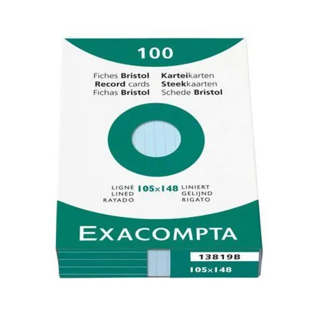 Exacompta 13819B Karteikarten, blau