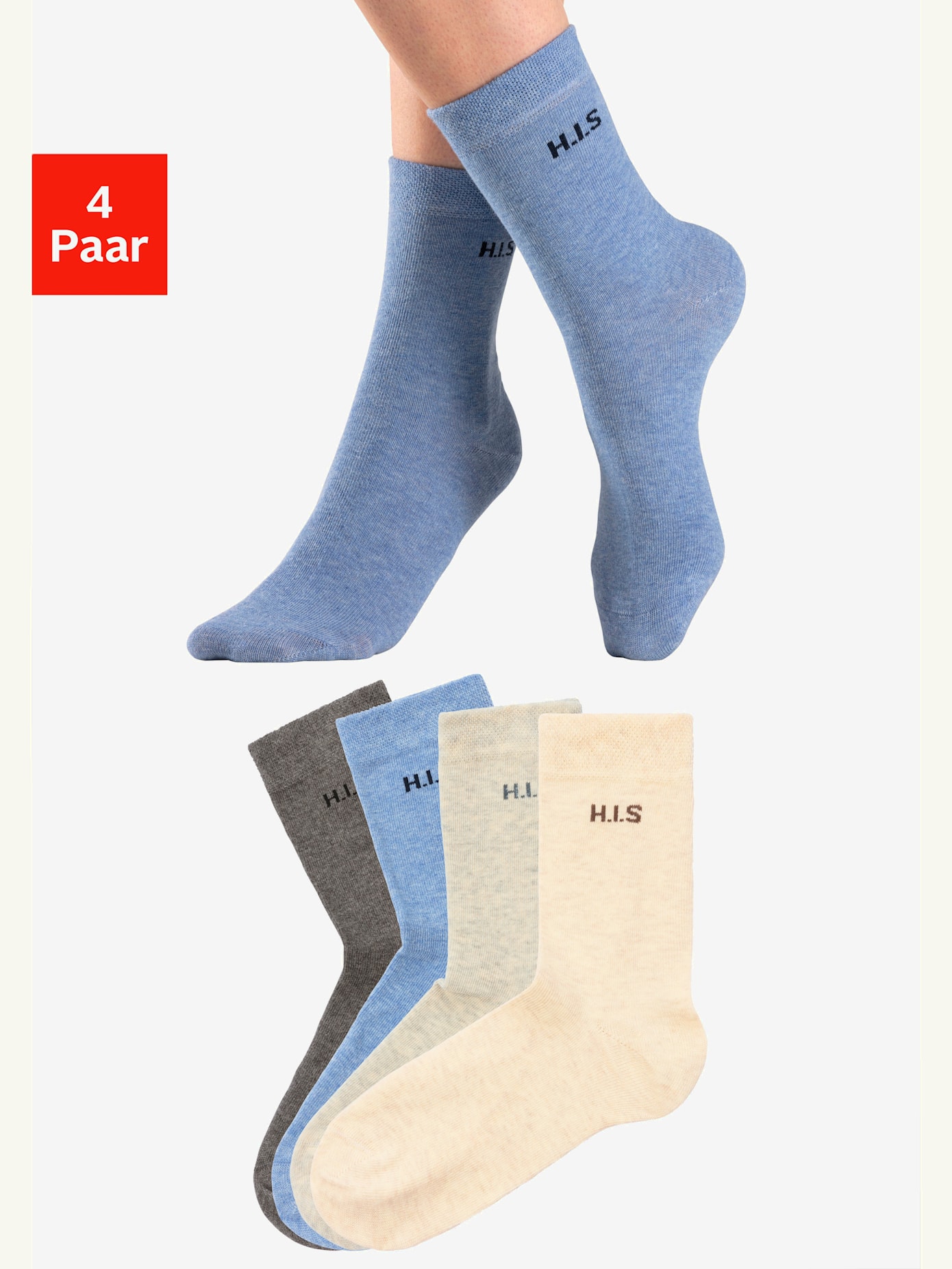 Chaussettes bords-côtes non irritants