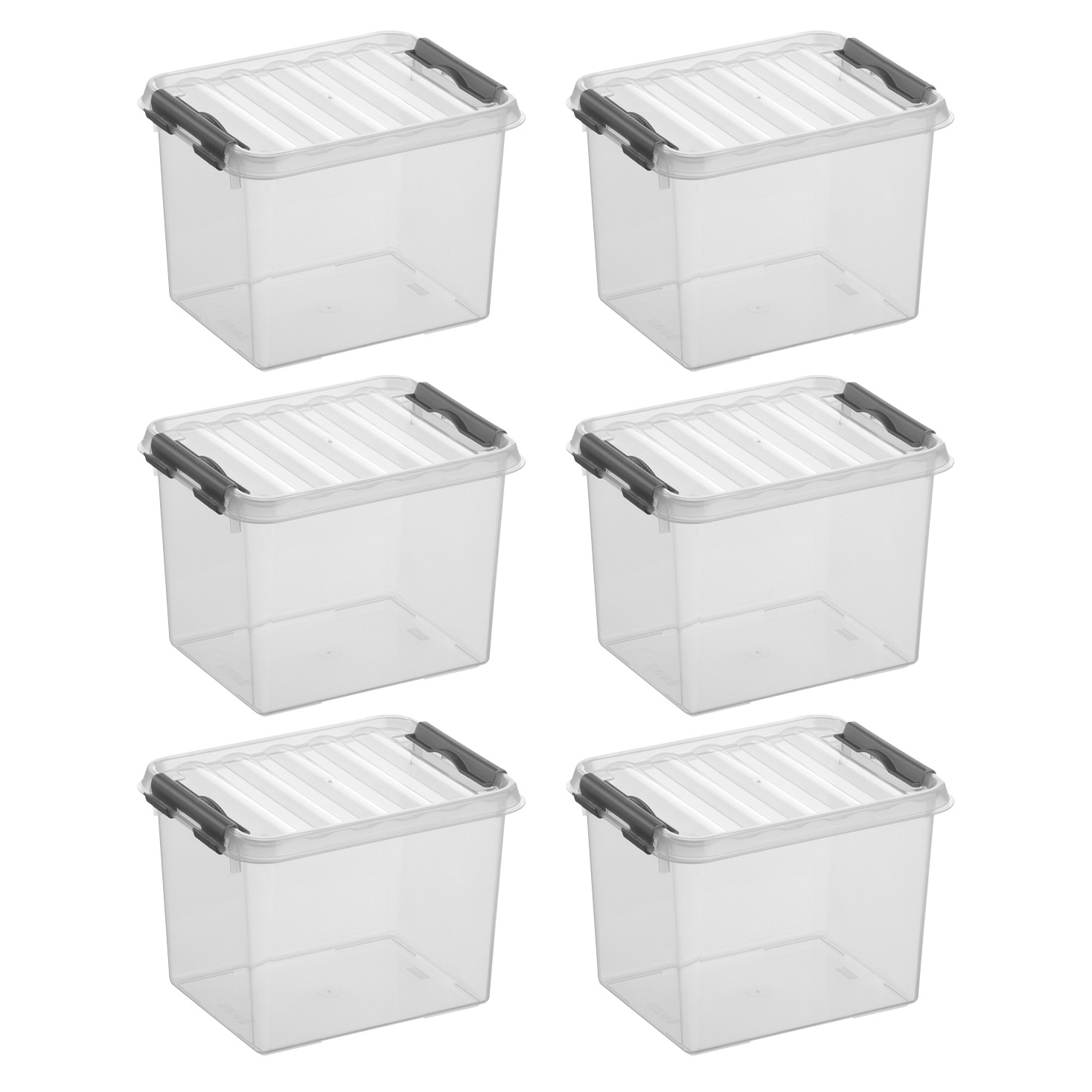 Sunware Q-line 3 liter set van 6 opbergboxen