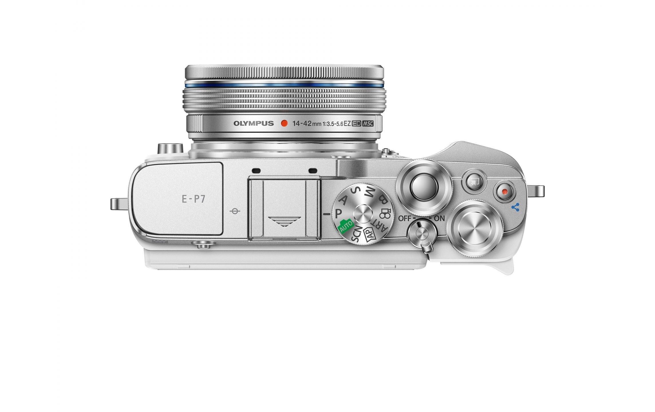 Fotokamera E-P7 Kit 14-42 Weiss<br>Federleichte Kamera mit grandioser Leistung