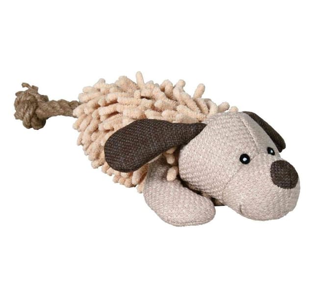Legetøj til hunde med reb, stof/plys 30cm
