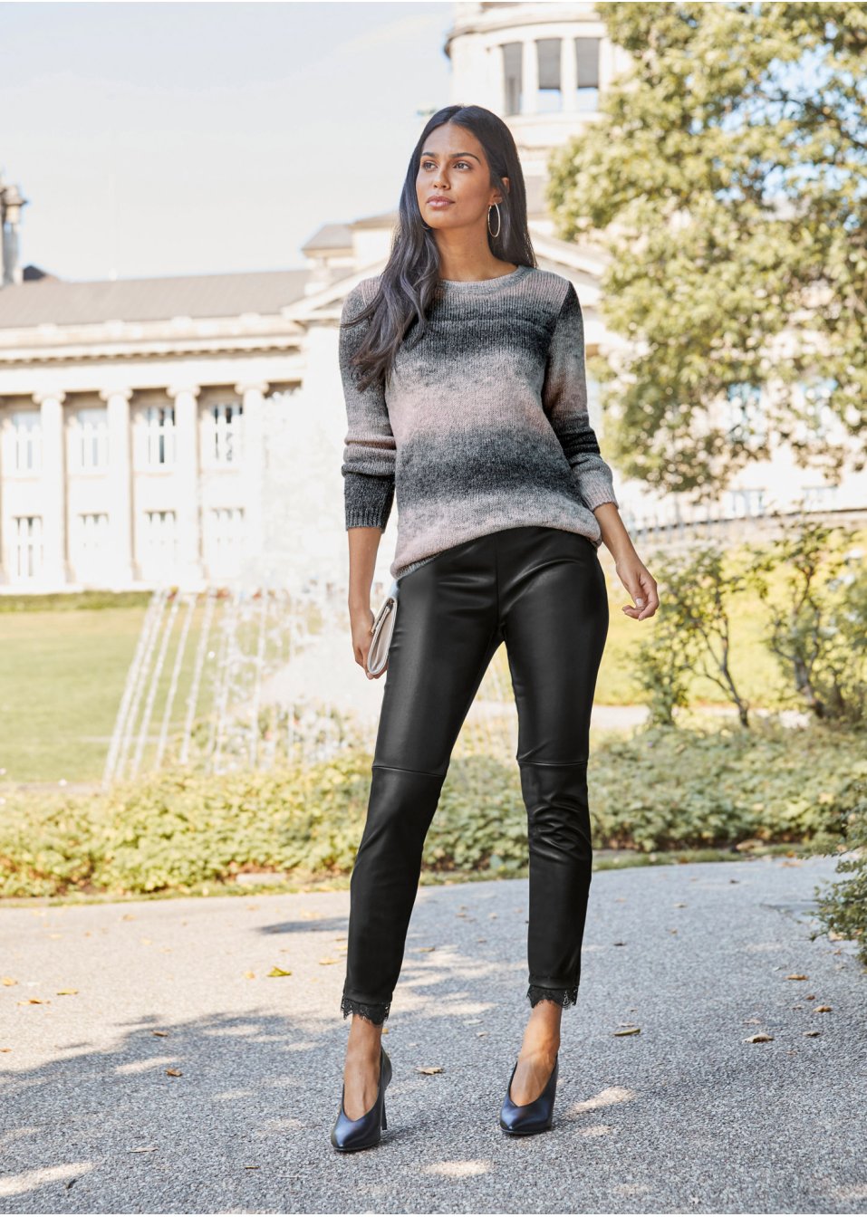 Pull à dégradé de couleurs