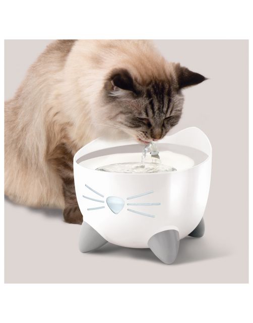 Catit Pixi Fountain Rvs - Kattendrinkbak - 20x20x16 cm Wit