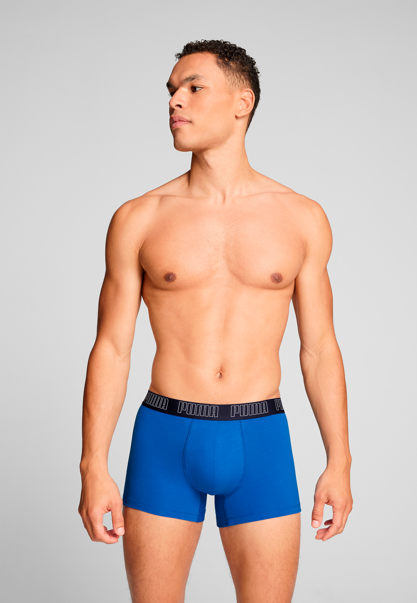 PUMA Trunk »PUMA MEN EVERYDAY TRUNKS 2P«, 2er-Packer Packung, mit kontrastfarbigem Webbund